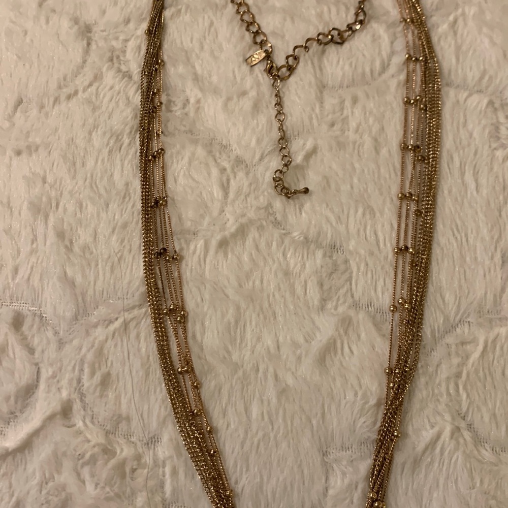 NY & Company‎ gold tone necklace.Long